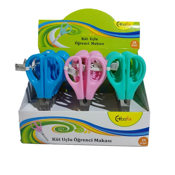 Bafix Okul Makası Küt Uçlu 13,5 Cm BFX-SA3450 - 2