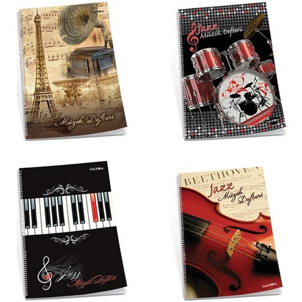 Çınar Müzik Defteri Spiralli Jazz karton Kapak 30 YP 3600 - 1