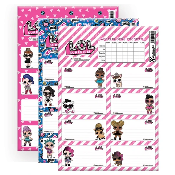 Keskin Color Okul Etiketi Ders Programlı Gigant 3 LÜ 220130-76 - 2