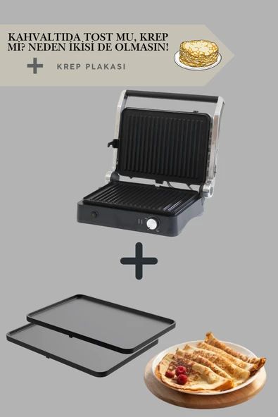 Primo Tost Makinesi Krep Plakası | Yapışmaz Plaka | Primo Tost Makinası Uyumlu - 2
