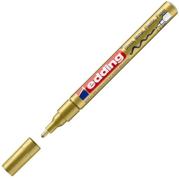 Edding Markör Dekor Boya Yuvarlak Uçlu 1-2 MM Altın 751CR