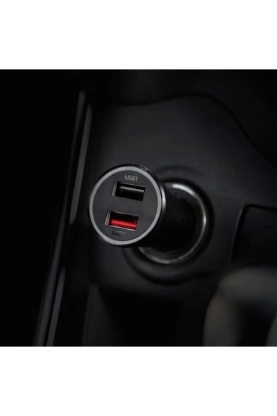 Xiaomi 2022 2 Usb Hızlı Araç Şarjı Cihazı Çakmaklık - Mi Car Charger 2xusb 37w - - 3