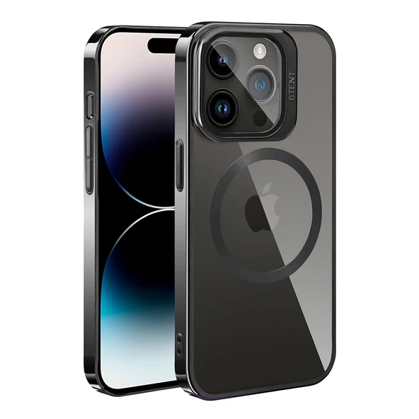 Apple iPhone 14 Pro Max Kılıf M-safe Şarj Özellikli Standlı Zore Klon Kapak