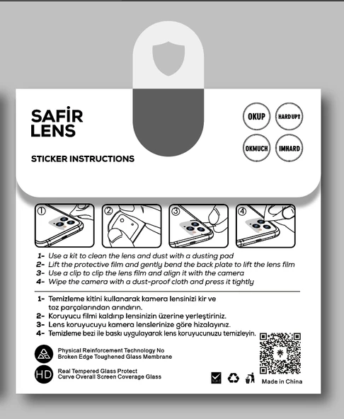 Apple iPhone 11 Pro Max Zore CL-11 Safir Parmak İzi Bırakmayan Anti-Reflective Kamera Lens Koruyucu - 2