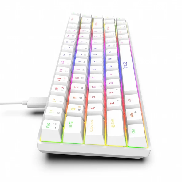 Inca IKG-453 Empousa 68 Keys Red Switch Full Rainbow Mechanical Keyboard - 5