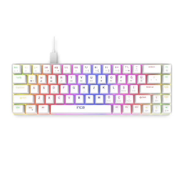 Inca IKG-453 Empousa 68 Keys Red Switch Full Rainbow Mechanical Keyboard