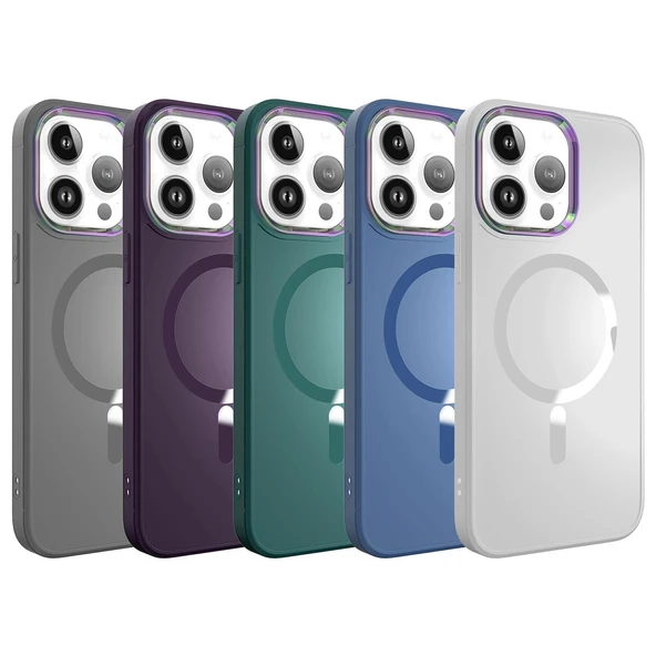 Apple iPhone 14 Pro Max Kılıf M-safe Wireless Şarj Özellikli Zore Stil Kapak - 2