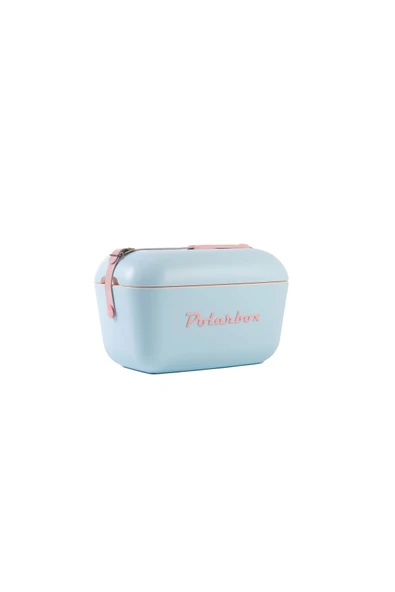 Polarbox  Prinkstyle Flower Pink %100 pamuk Kayışlı Mavi Pembe Soğuk ve Sıcak Tutucu Thermo Çanta 20 lt - 5
