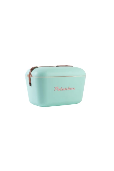 Polarbox  Prinkstyle Flower Classic Deri Kayışlı Turkuaz Pembe Soğuk ve Sıcak Tutucu Thermo Çanta 12 Lt - 5
