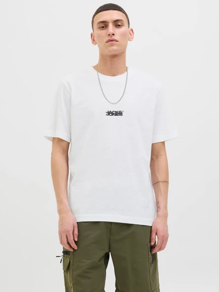 JCOSAGO LOGO SLUB TEE SS CREW NECK LN Bright White Bright White M