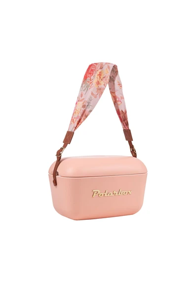 Polarbox  Prinkstyle Flower Classic Deri Kayışlı Coral Gold Edition Soğuk ve Sıcak Tutucu Thermo Çanta 12 Lt - 2