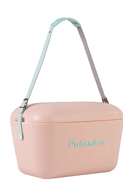 Polarbox  Prinkstyle Flower Blue %100 pamuk Kayışlı Pudra Mavi Soğuk ve Sıcak Tutucu Thermo Çanta 20 lt - 5