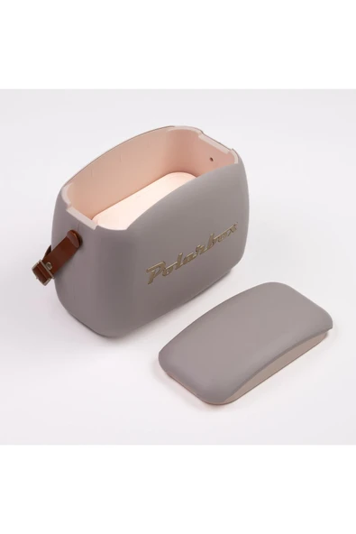 Polarbox  Ondas %100 Pamuk ve Deri Kayışlı Perla Gold Soğuk ve Sıcak Tutucu Yemek Çantası 6 Lt - 5
