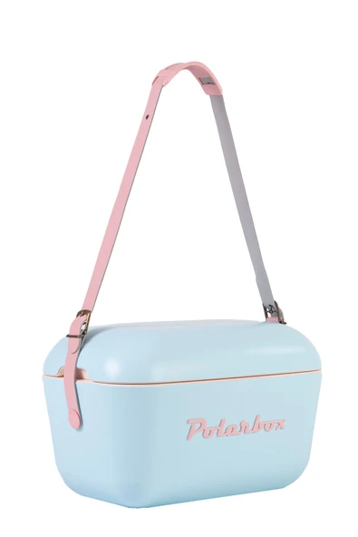 Polarbox  Prinkstyle Tie Dye Pink %100 pamuk Kayışlı Mavi Pembe Soğuk ve Sıcak Tutucu Thermo Çanta 12 lt - 4