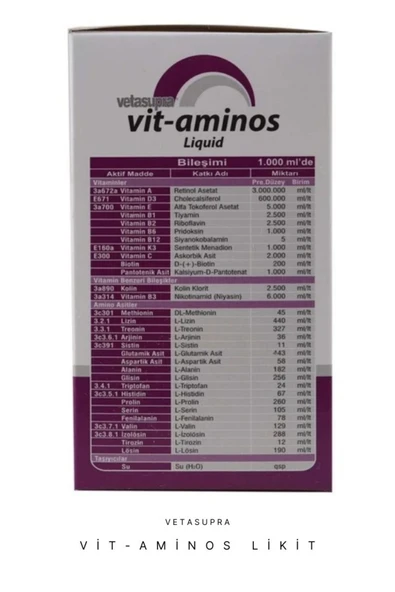 Vetasupra Vit-Aminos Likit 100ml - 5