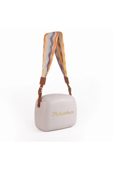 Polarbox  Ondas %100 Pamuk ve Deri Kayışlı Perla Gold Soğuk ve Sıcak Tutucu Yemek Çantası 6 Lt