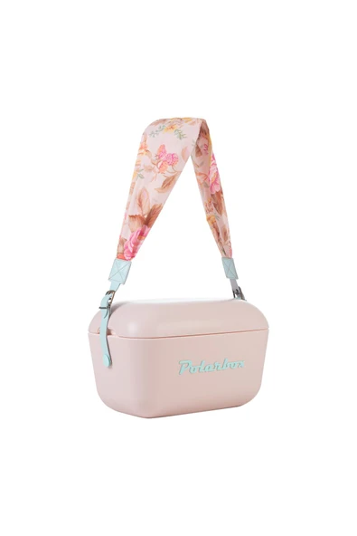 Polarbox  Prinkstyle Flower Blue %100 pamuk Kayışlı Pudra Mavi Soğuk ve Sıcak Tutucu Thermo Çanta 12 lt