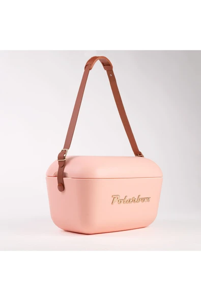 Polarbox  Prinkstyle Flower Classic Deri Kayışlı Coral Gold Edition Soğuk ve Sıcak Tutucu Thermo Çanta 20 Lt - 5