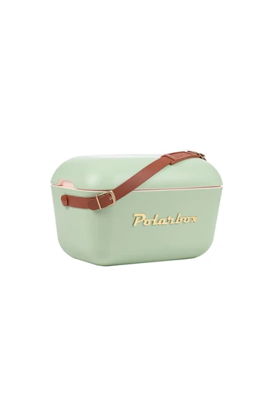 Polarbox  Prinkstyle Flower Deri Kayışlı Olive Green Gold Edition Soğuk ve Sıcak Tutucu Thermo Çanta 20 Lt - 4