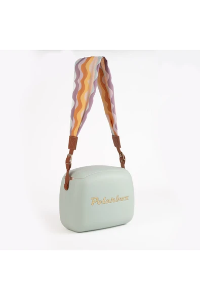 Polarbox  Prinkstyle Ondas  Pamuk ve Deri Kayışlı Matcha Gold Soğuk ve Sıcak Tutucu Yemek Çantası 6 Lt