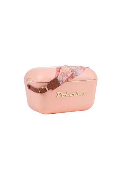 Polarbox  Prinkstyle Flower Classic Deri Kayışlı Coral Gold Edition Soğuk ve Sıcak Tutucu Thermo Çanta 20 Lt
