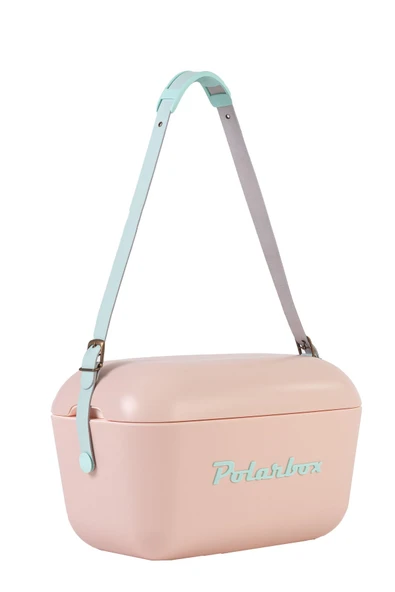 Polarbox  Prinkstyle Ondas Cyan Deri Kayışlı Pembe Mavi Soğuk ve Sıcak Tutucu Thermo Çanta 20 Lt - 6