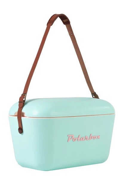 Polarbox  Prinkstyle Tie Dye Classic %100 pamuk Kayışlı Turkuaz Pembe Soğuk ve Sıcak Tutucu Thermo Çanta 20 lt - 5