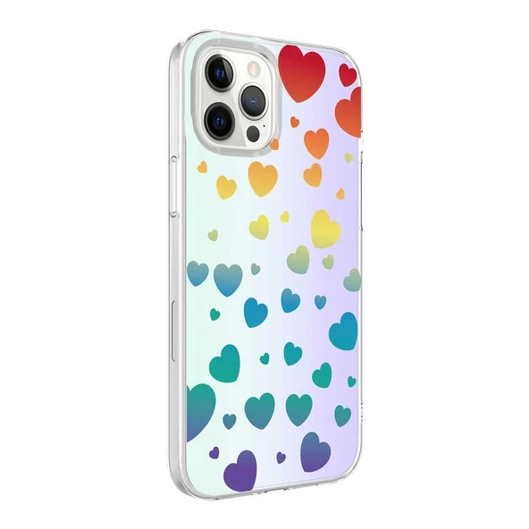 Apple iPhone 12 Pro Kılıf Zore M-Blue Desenli Kapak