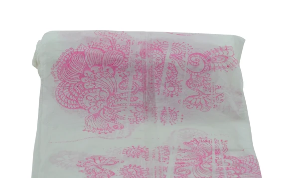 Kullan At Plastik Masa Örtüsü Su Yağ Geçirmez 100x150cm Sofra Kağıdı 15 Metre Pembe Desenli - 2