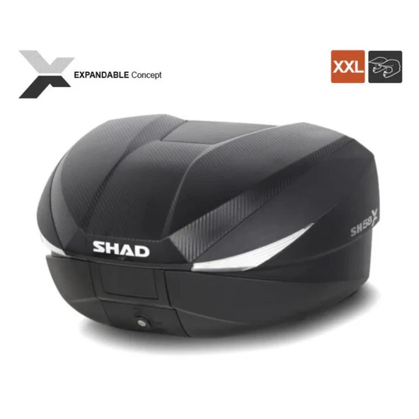 Shad X-ADV / Forza 750 (2021-2025) SH58X Genişleyebilir Topcase ve Bağlantı Demiri Seti - Resim 9