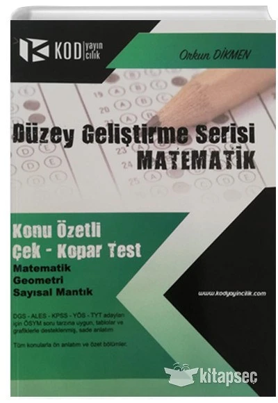 Düzey Geliştirme Serisi Matematik Konu Özetli Çek Kopar Test KOD YAYINCILIK