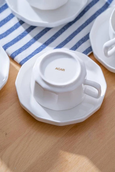 Acar PORWM-05372 Hexagon 6lı Çay Fincanı Takımı - 2