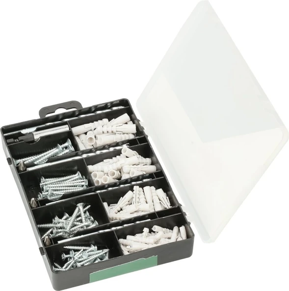 Bosch 173 Parça Aksesuar & Sabitleme Seti, Matkap ucu, Vidalama ucu, Vida, Dübel - 2607019511 - 3