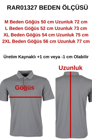 Erkek Tişört Polo Yaka Normal Kesim Süprem RAR01327 - 6