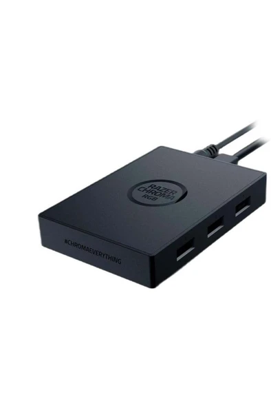Razer Chroma Adreslenebilir RBG Denetleyici - Gelişmiş Aydınlatma Özelleştirmesi için aRGB Hub (Evrensel Uyumluluk, 6 Adreslenebilir RGB Başlığı, RGB Chroma) Siyah Outlet - 2