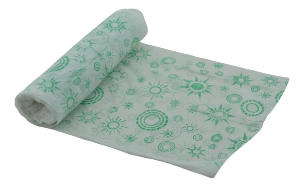 Kullan At Plastik Masa Örtüsü Su Yağ Geçirmez 100x150cm Sofra Kağıdı 15 Metre Yeşil Beyaz Desenli - 2