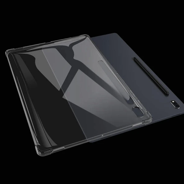 Galaxy Tab S8 Plus Kılıf Zore Tablet Nitro Anti Shock Silikon Kapak - 5