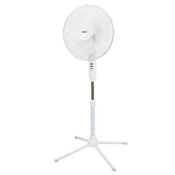 Everest FAN10 EcoWind Beyaz 16" Maks 45W 3 Kademe 1100RPM Metal Yıldız Ayak 3 Bıçaklı Vantilatör/ Pervanesi - 2