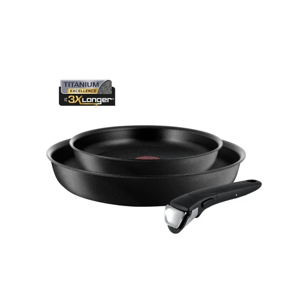 Tefal Ingenio 3X Titanyum Talent Pro Tanışma Tava Seti 3 Parça (Teşhir & Outlet)