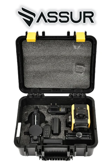 Assur 360° Lazer Hizalama 16 Köşe Otomatik Hizalama Yeşil Çizgili Lazer Metre Hizalama - Resim 4