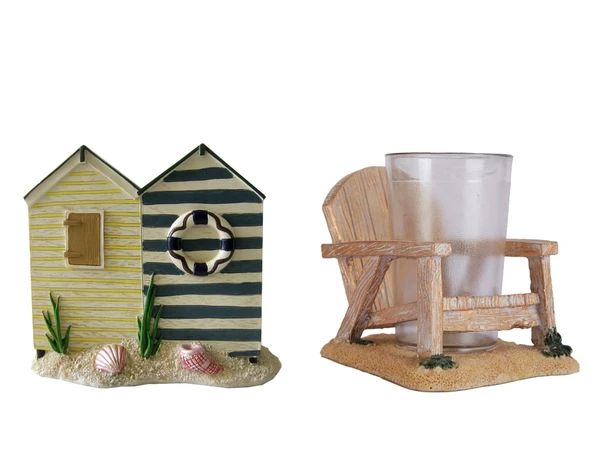 DİŞ FİRCALIK VE MACUN KABİ 2 Lİ BANYO SETİ,DENİZ ESİNTİSİ  POLİRESİN - Resim 2