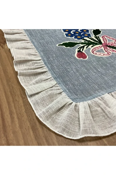 OYA home Fırfırlı & Kaneviçe li Ranır - 45*100 cm - 3