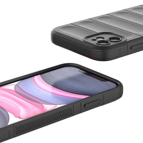 Apple iPhone 11 Kılıf Esnek TPU Oyuklu Arka Yüzey Tasarımlı Zore Etnik Silikon Kapak - 5