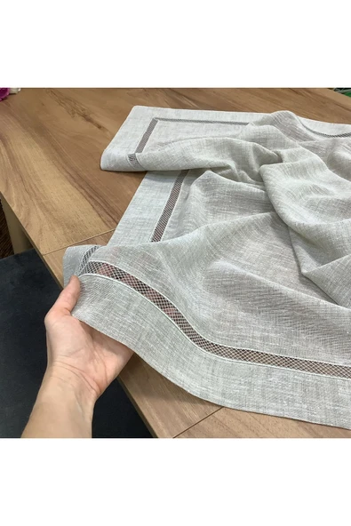 OYA home Kolberli Füme Kare Örtü -100*100 cm - 3