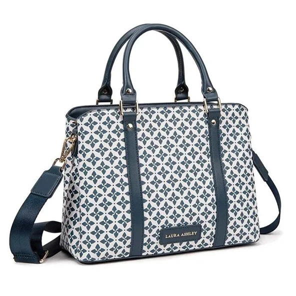 Laura Ashley LA0092010493-079 Lacivert-Beyaz Kadın Çanta - Resim 3