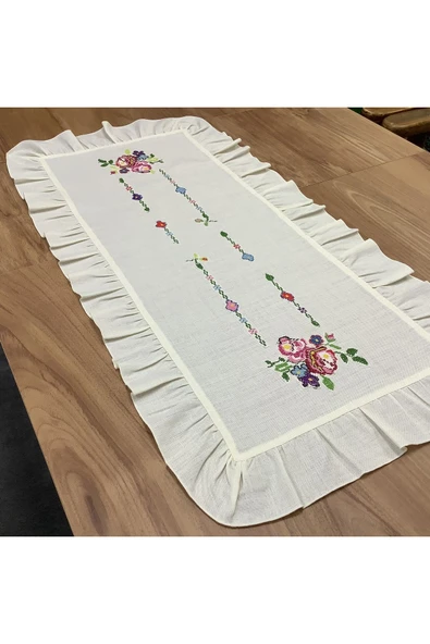 OYA home Kaneviçeli & Fırfırlı Ranır -45*90 cm - Resim 2