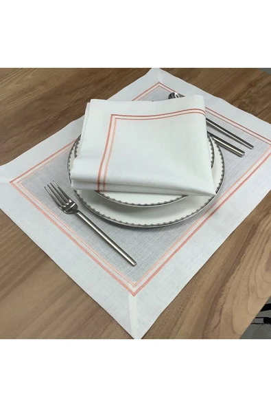 OYA home Çift Amerikan Servis ve Peçete - 4 parça - 3