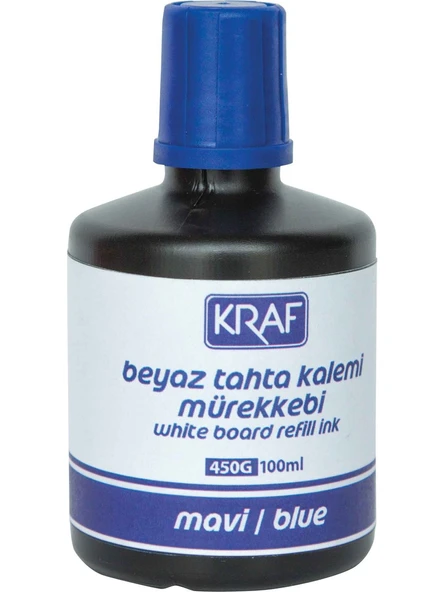 Kraf Beyaz Tahta Kalem Mürekkebi 3'Lü Set Siyah/Kırmızı/Mavi 30Ml (445G) - 2