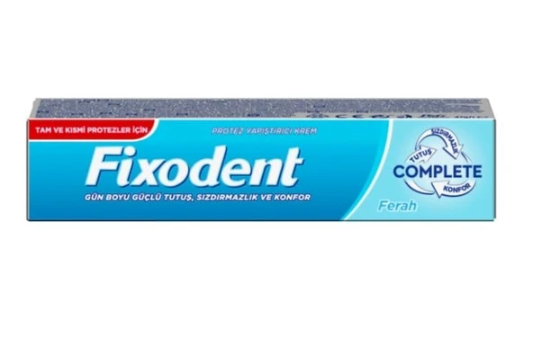 Fixodent Complete Ferah Diş Protezi Yapıştırıcı Krem 47 G