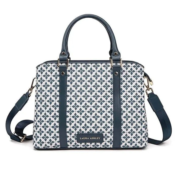 Laura Ashley LA0092010493-079 Lacivert-Beyaz Kadın Çanta
